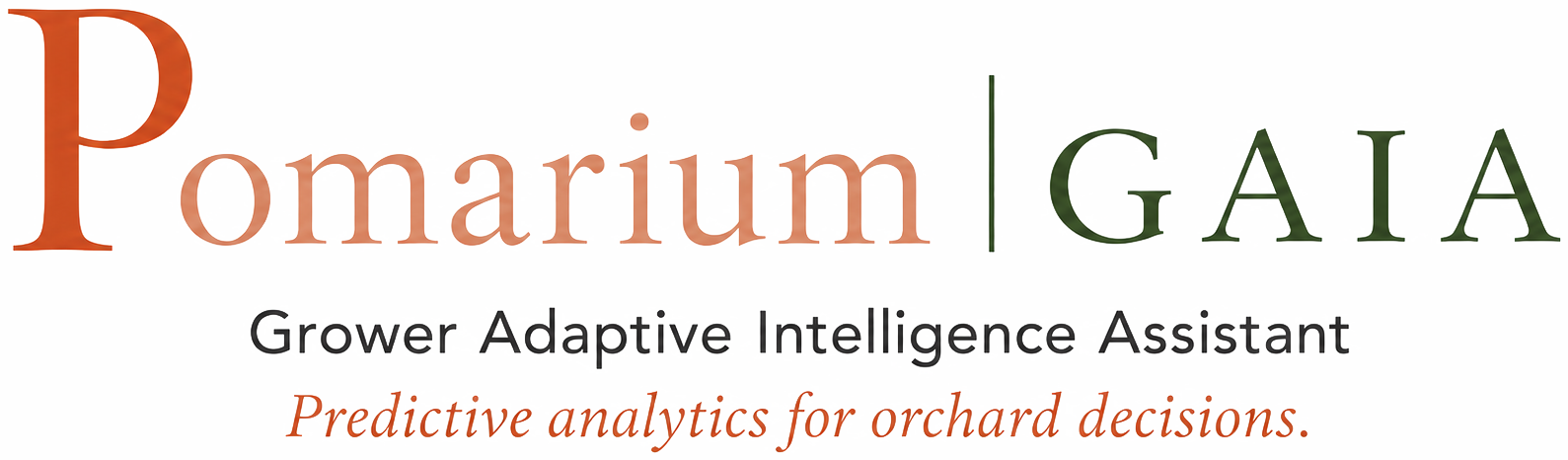 Pomarium | GAIA — Grower Adaptive Intelligence Assistant · Predictive analytics for orchard decisions